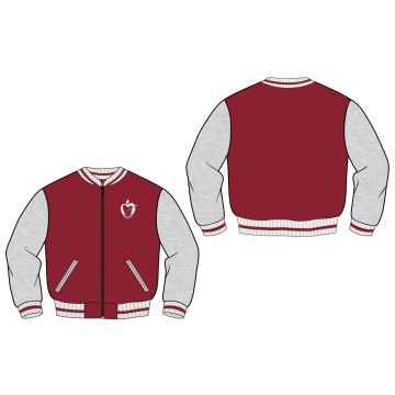 BEISBOLERA GRANATE/GRIS COL. SAN AGUSTIN 2024